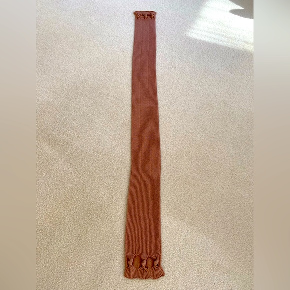 Talbots Lurex Jersey rose gold scarf - Picture 4 of 4